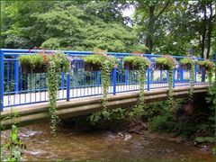 Blaue Brücke im Kurpark Bad Krozingen