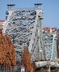 blaue Brücke von Blasewitz, rote Dächer von Loschwitz