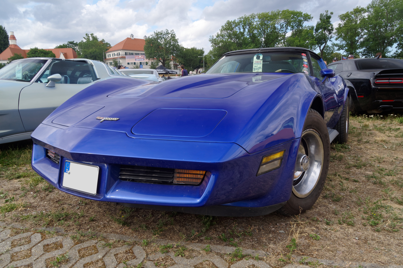 Blaue Corvette