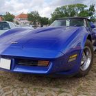 Blaue Corvette