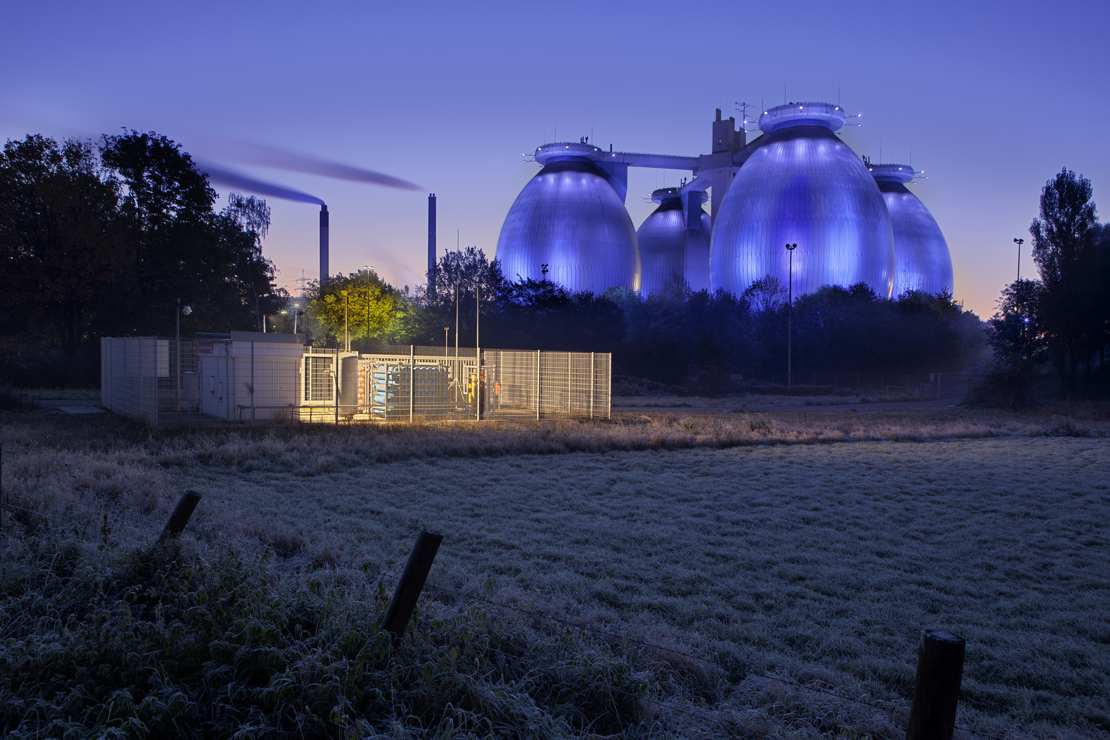 Blaue Eier III -  Klärwerk Bottrop - Wasserstofftankstelle