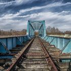 Blaue Eisenbahnbrücke