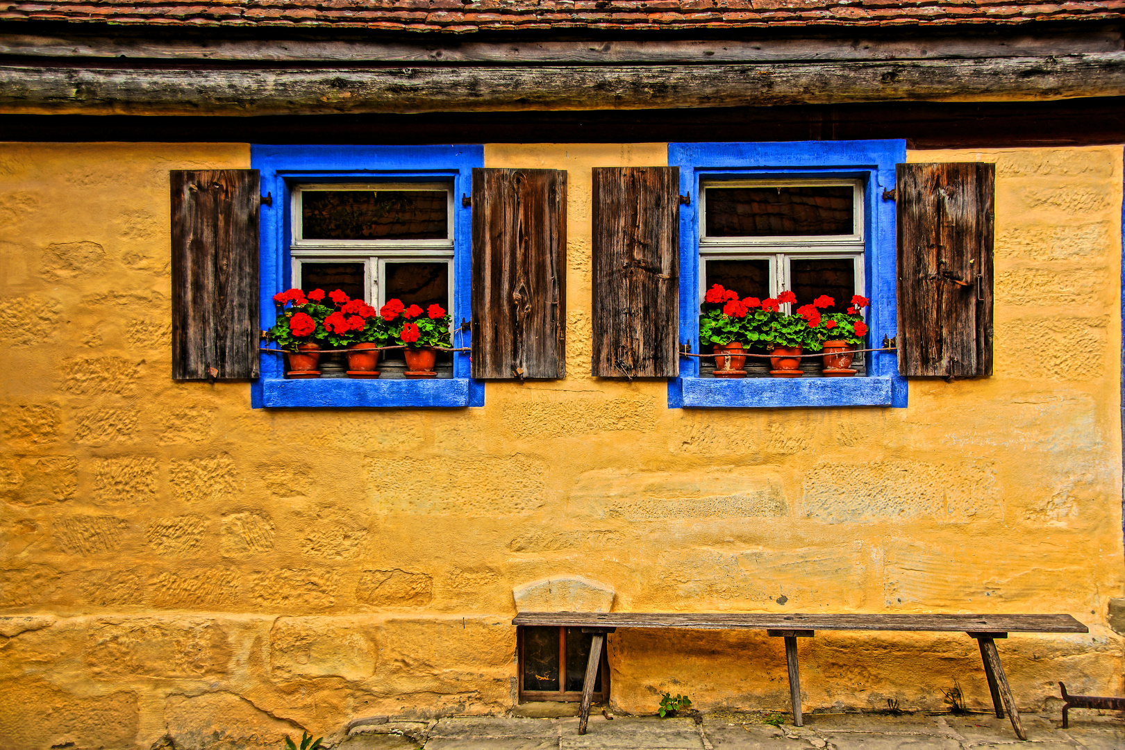 Blaue Fenster