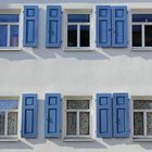 blaue fensterläden