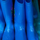 Blaue Gummistiefel