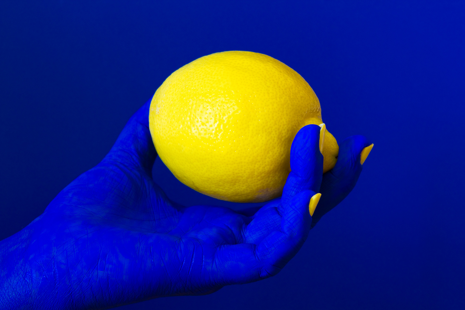 Blaue Hand Blaue Hand