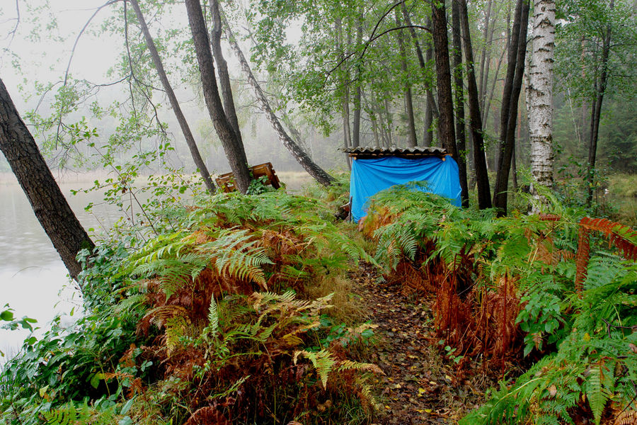 blaue hütte