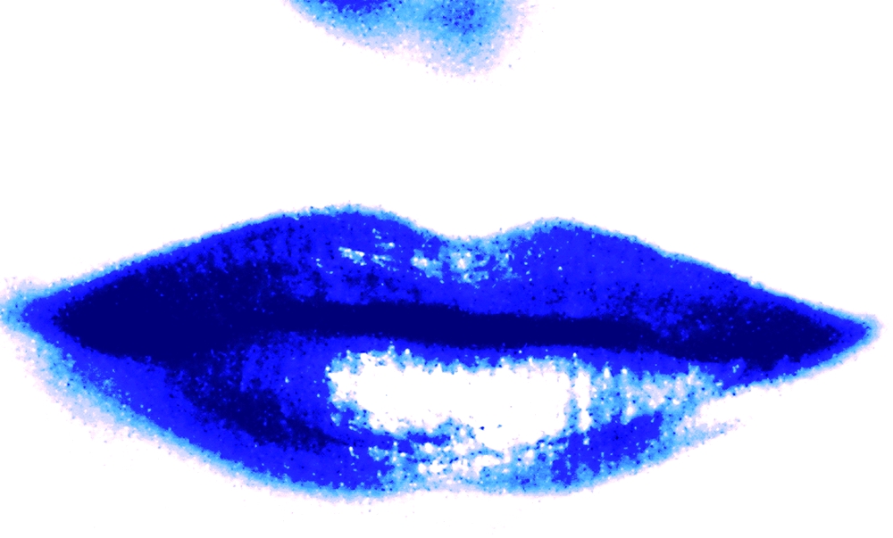 Blaue Lippen