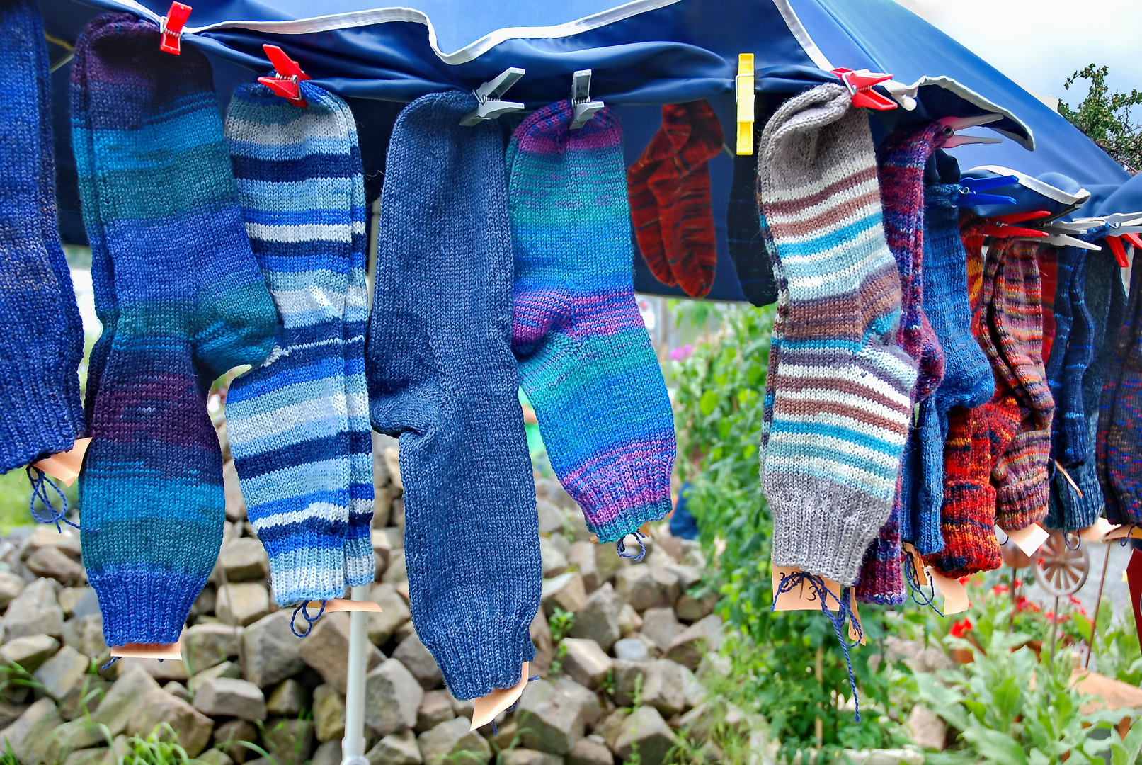 Blaue (Montags)Socken