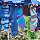 Blaue (Montags)Socken