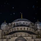 Blaue Moschee bei Nacht