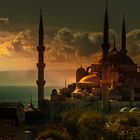 Blaue Moschee in Istanbul bei herlichem Licht