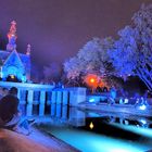 blaue Nacht auf der Mathildenhöhe