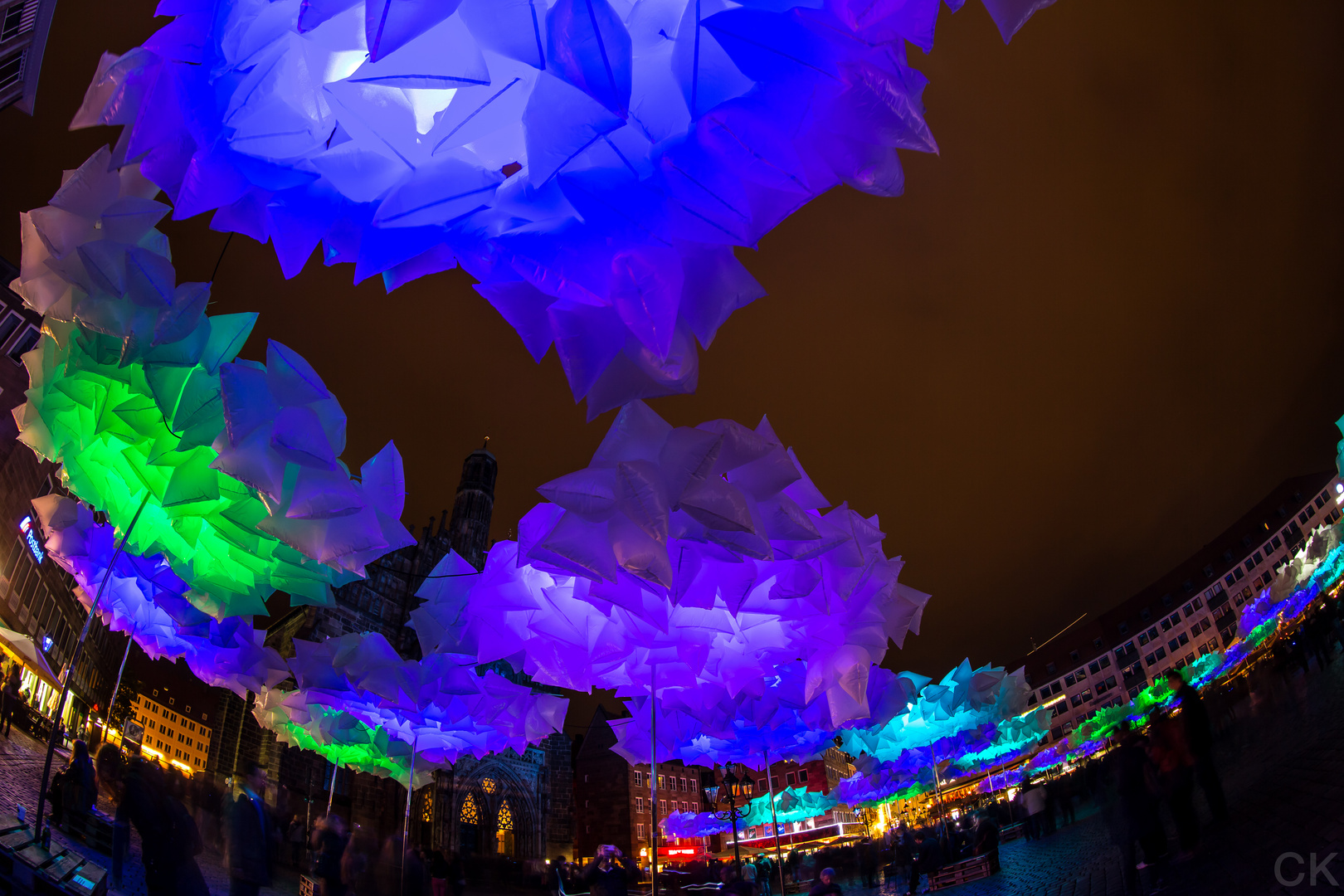 Blaue Nacht Nürnberg 2014: Hauptmarkt