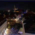 Blaue Nacht, Nürnberg 2015, Blick zur Fleischbrücke (02. Mai)