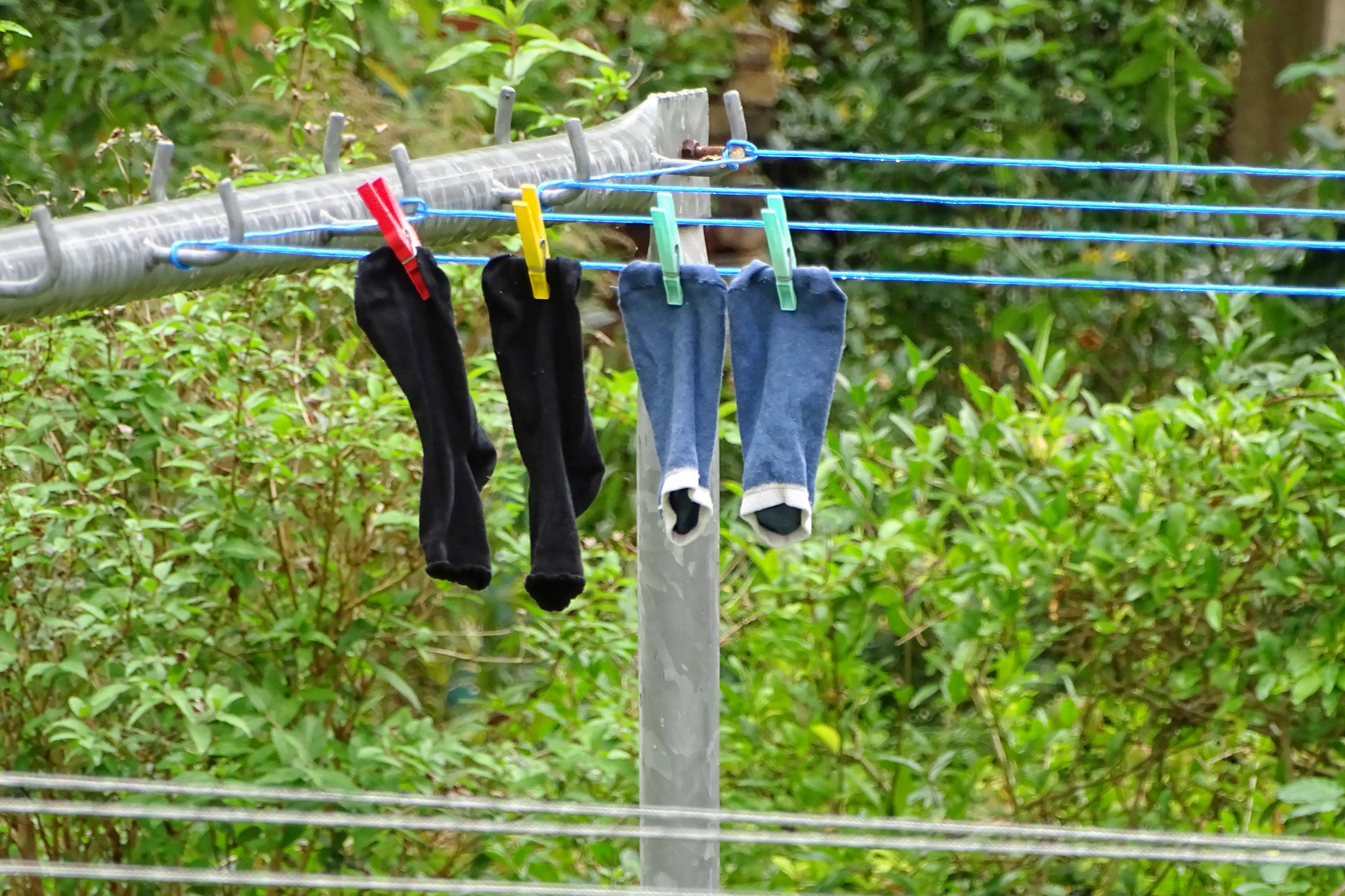 Blaue Socken