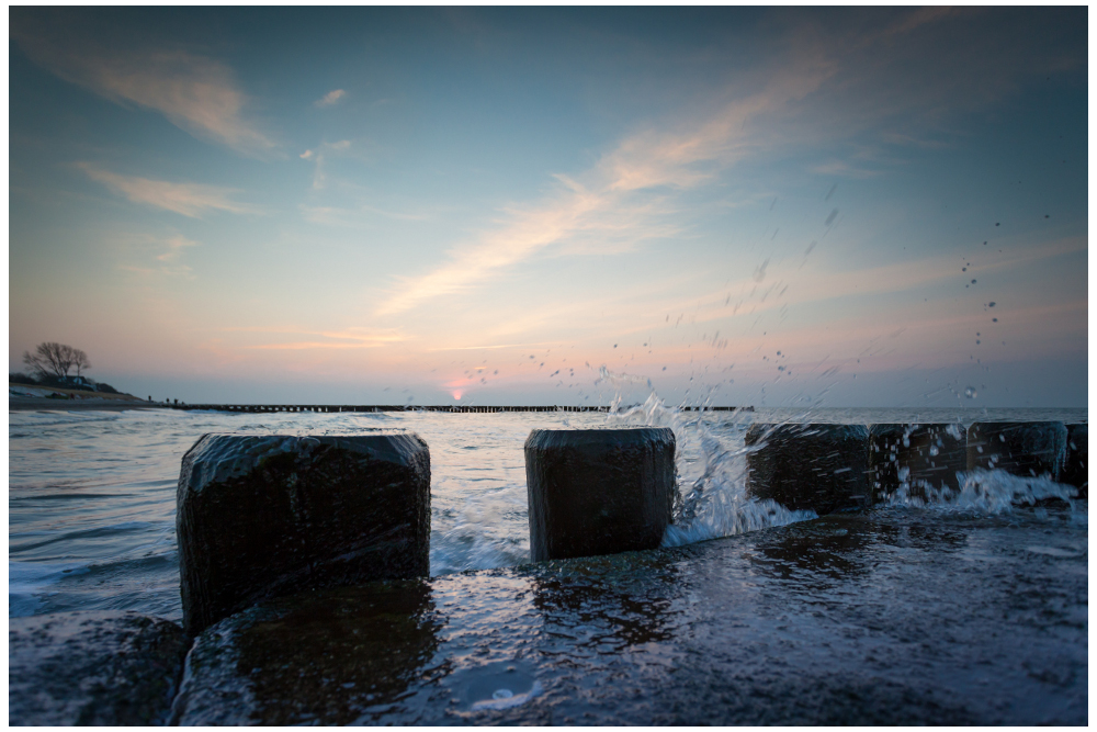 blaue Strandstunde