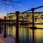 Blaue Stunde am Alexanderufer, Berlin Mitte