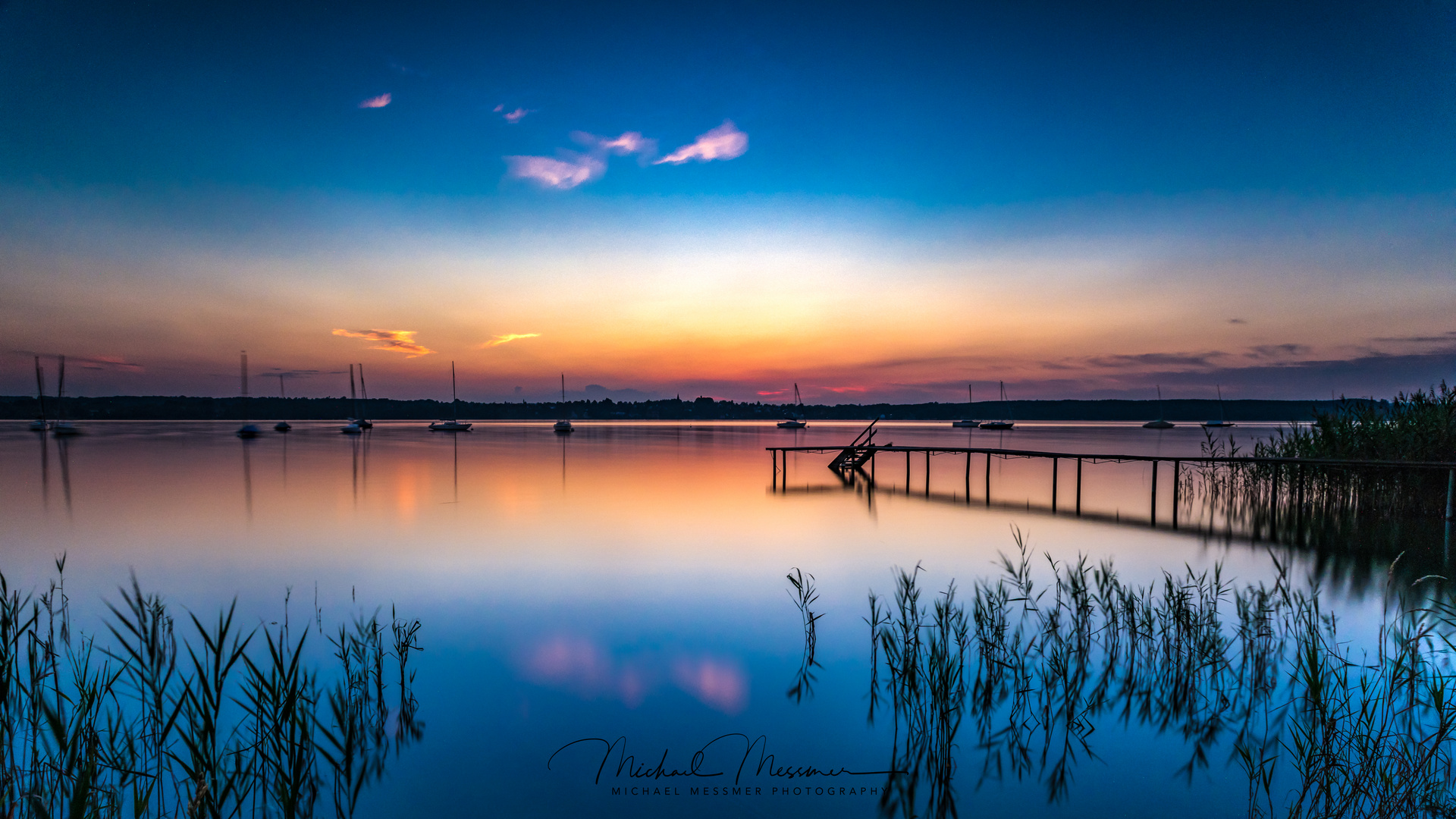 Blaue Stunde am Ammersee