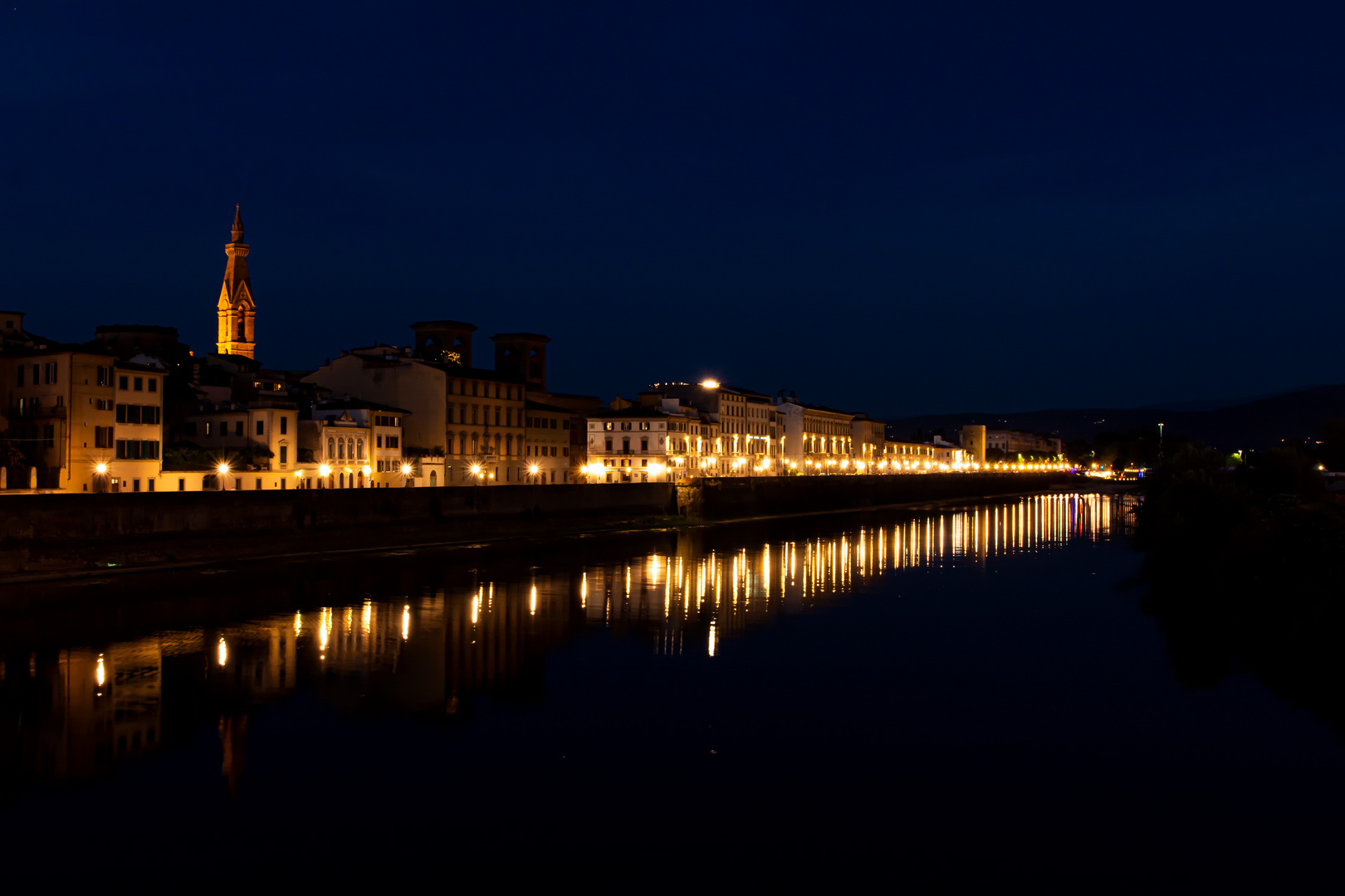 Blaue Stunde am Arno