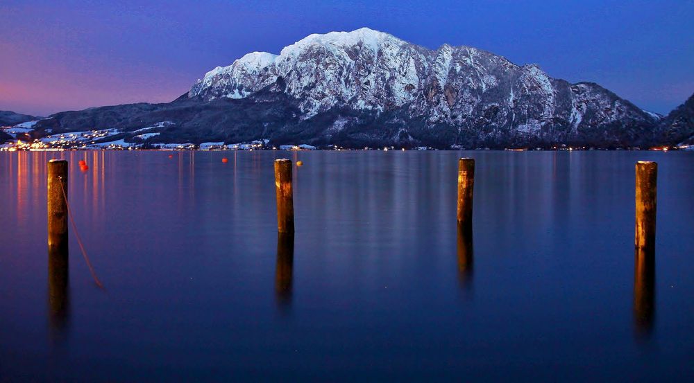 Blaue Stunde am Attersee