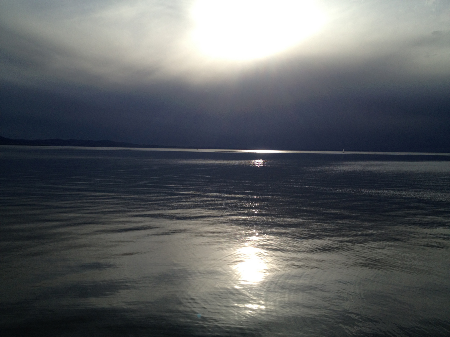 blaue Stunde am Bodensee