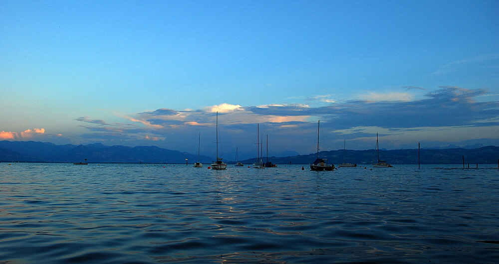 Blaue Stunde am Bodensee