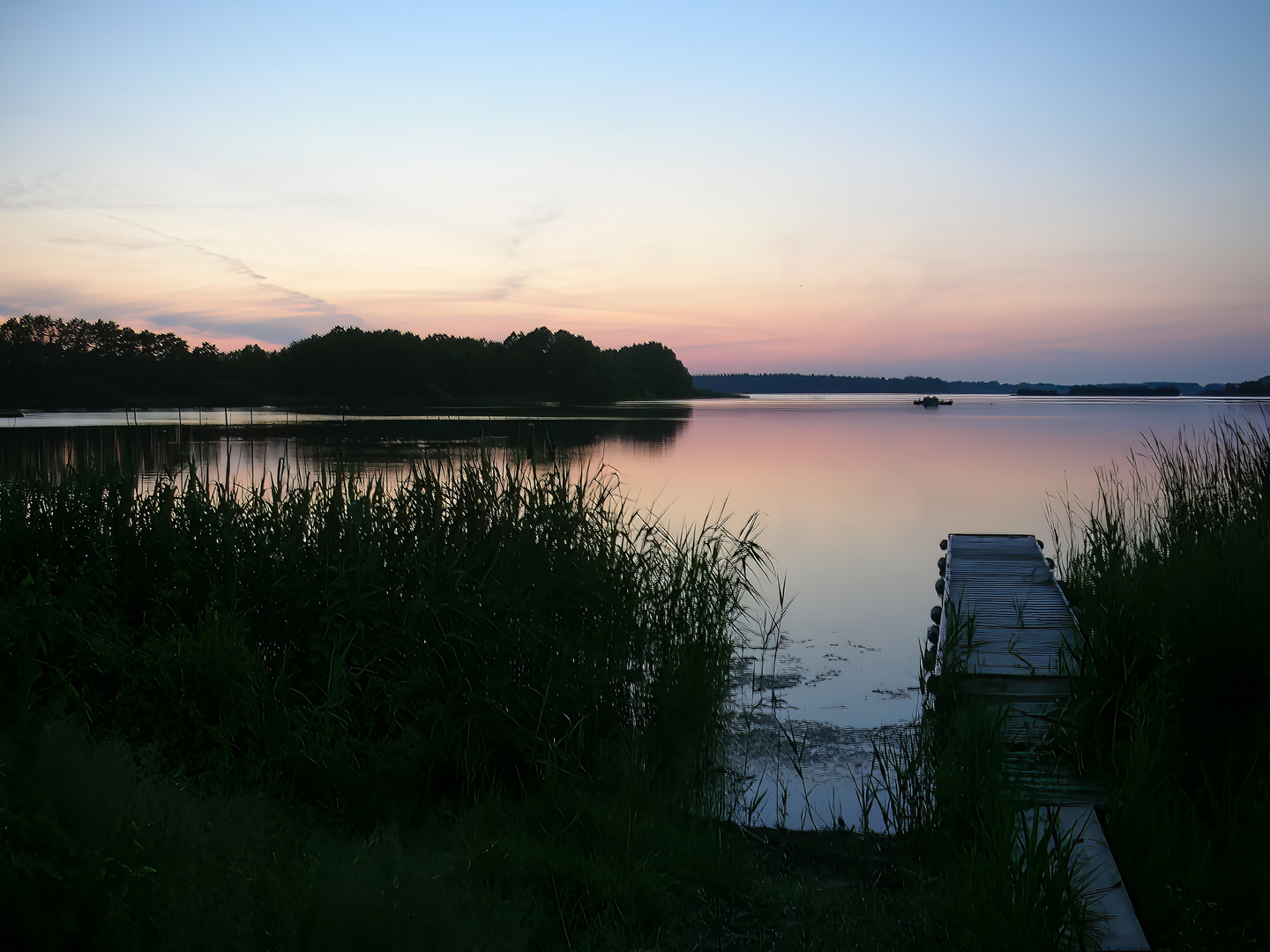 Blaue Stunde am Brahmsee 8.6.2007