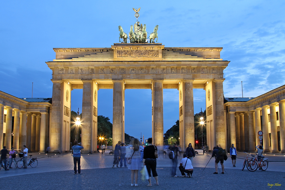 Blaue Stunde am Brandenburger Tor