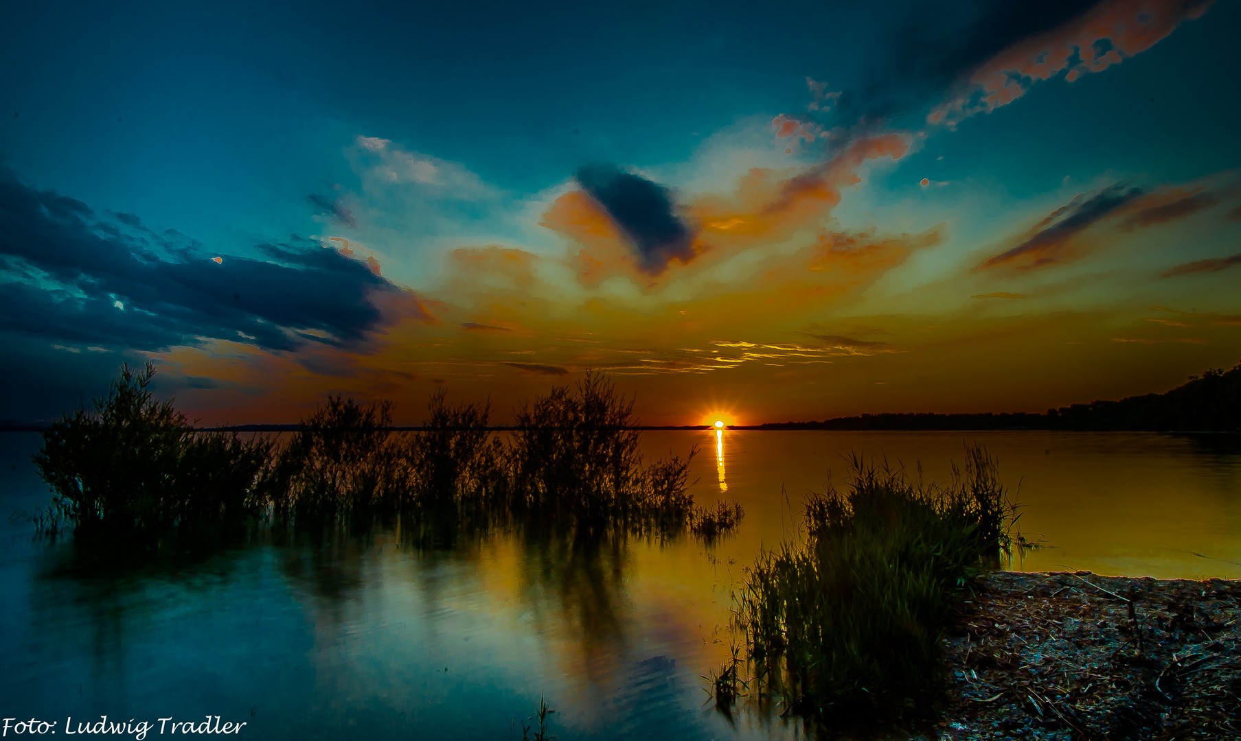 blaue Stunde am Chiemsee