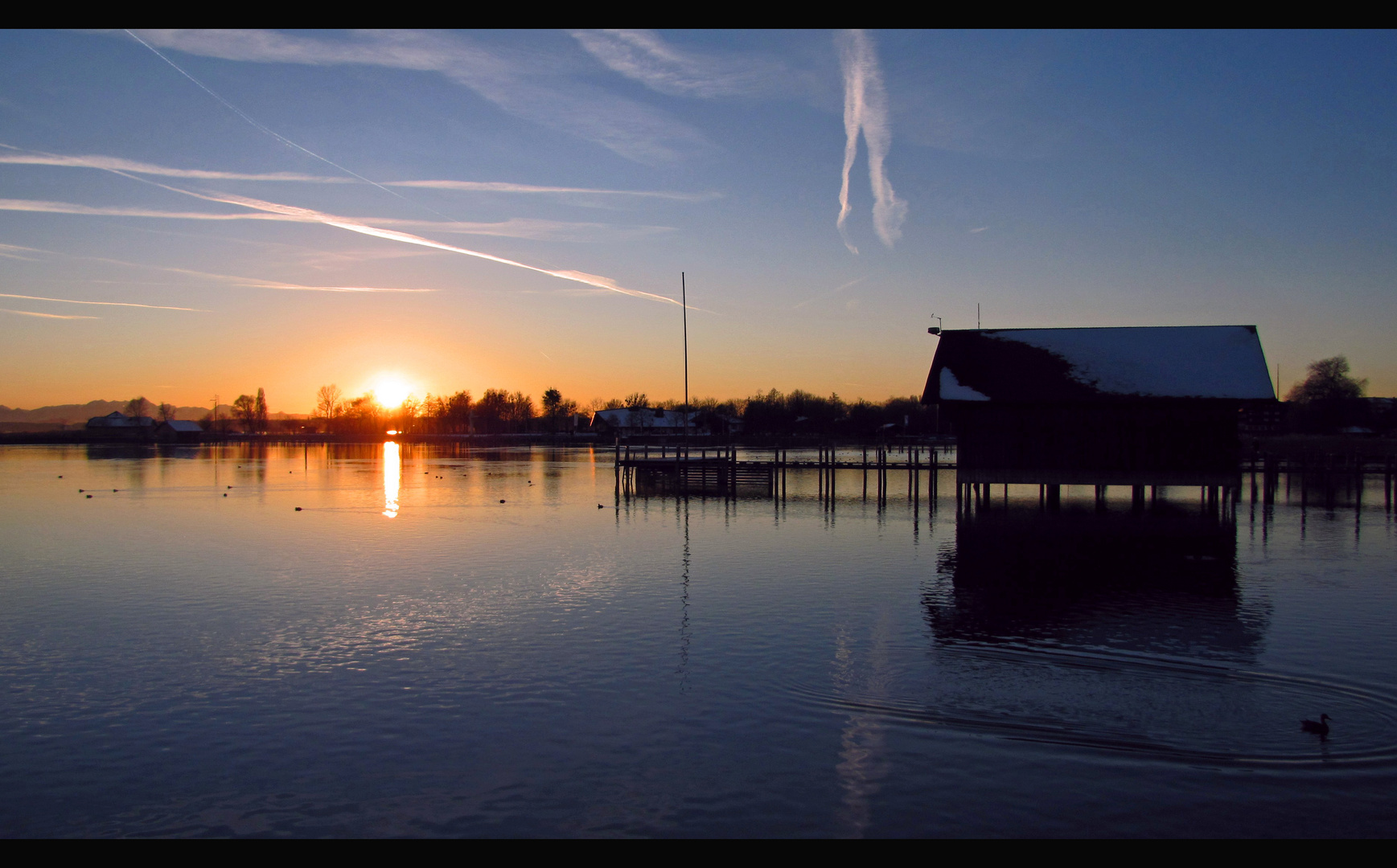 Blaue Stunde am Chiemsee