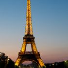 Blaue Stunde am Eiffelturm ..