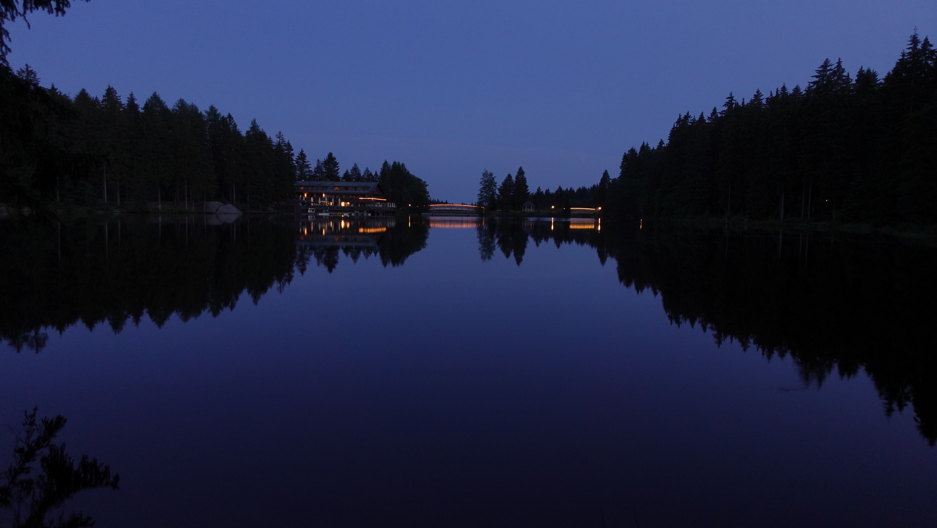 Blaue Stunde am Fichtelsee