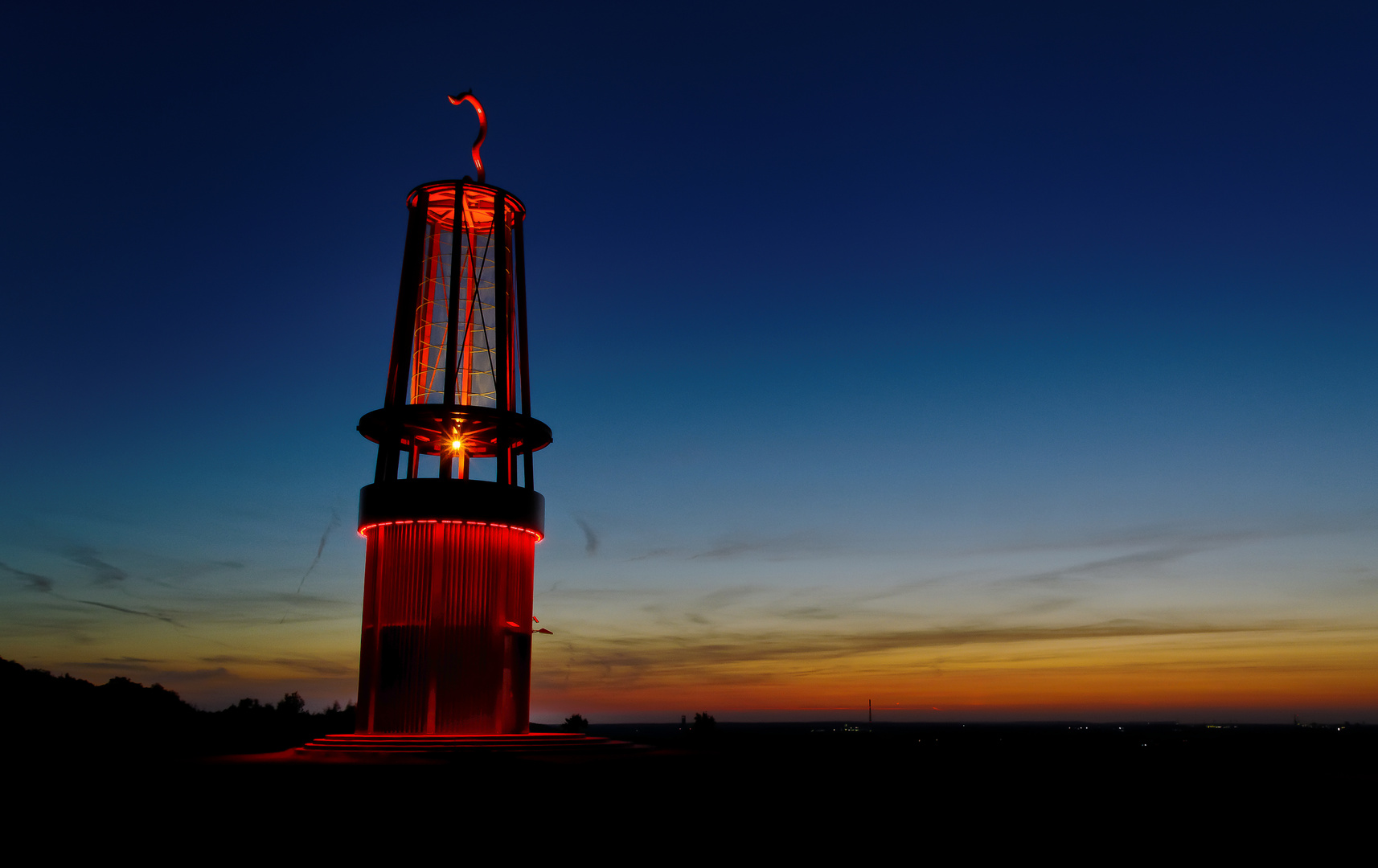 Blaue Stunde am Geleucht