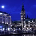 "Blaue Stunde" am Hamburger Rathaus