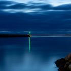 Blaue Stunde am Hvide Sande Hafen