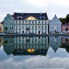 Blaue Stunde am Isargestade in Landshut