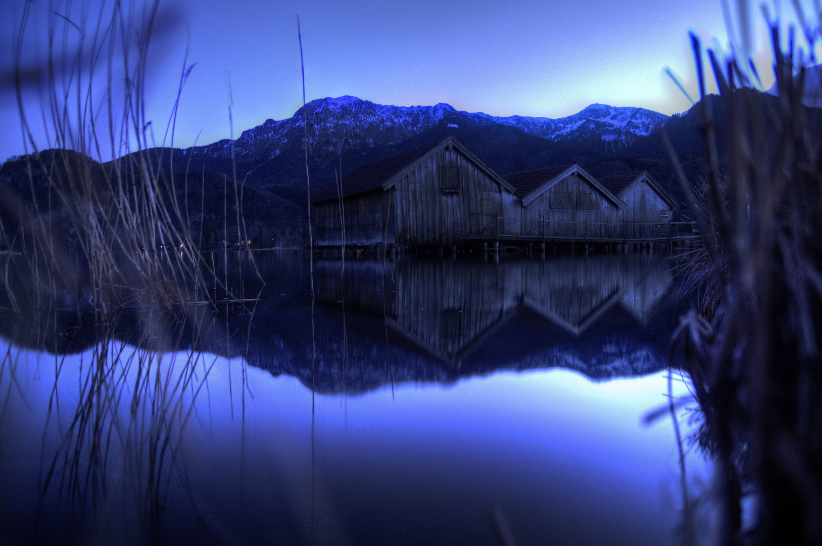 Blaue Stunde am Kochelsee