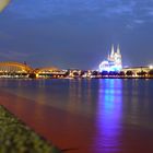 Blaue Stunde am Kölner Dom.