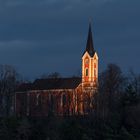 Blaue Stunde am Kreuzberg von Burglengenfeld