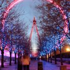 Blaue Stunde am London Eye