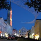 blaue Stunde am Marktplatz Waldkirchen