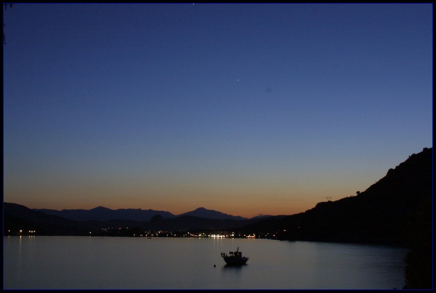 Blaue Stunde am Meer