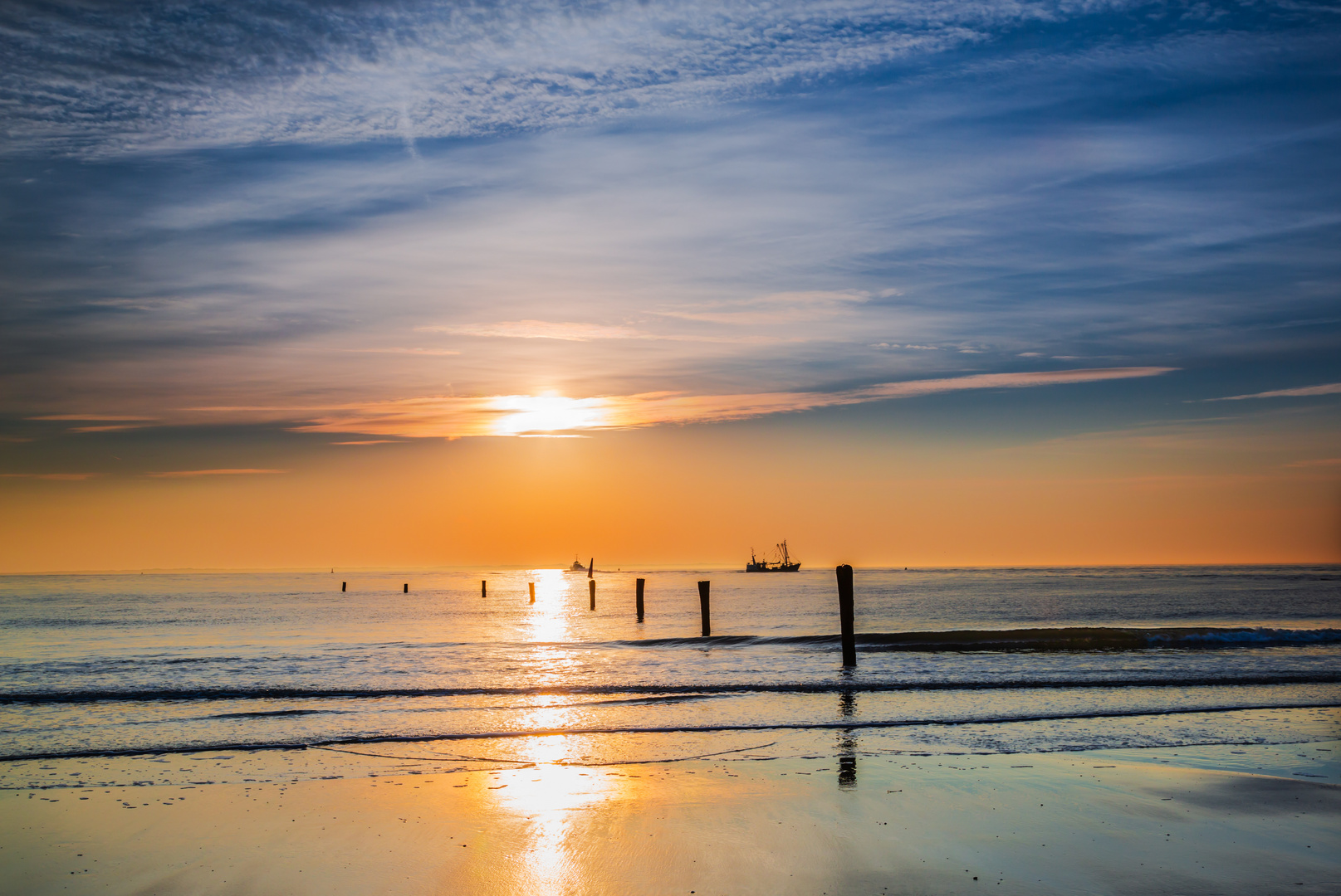 Blaue Stunde am Meer