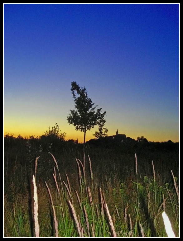 Blaue Stunde am Michaelsberg ...