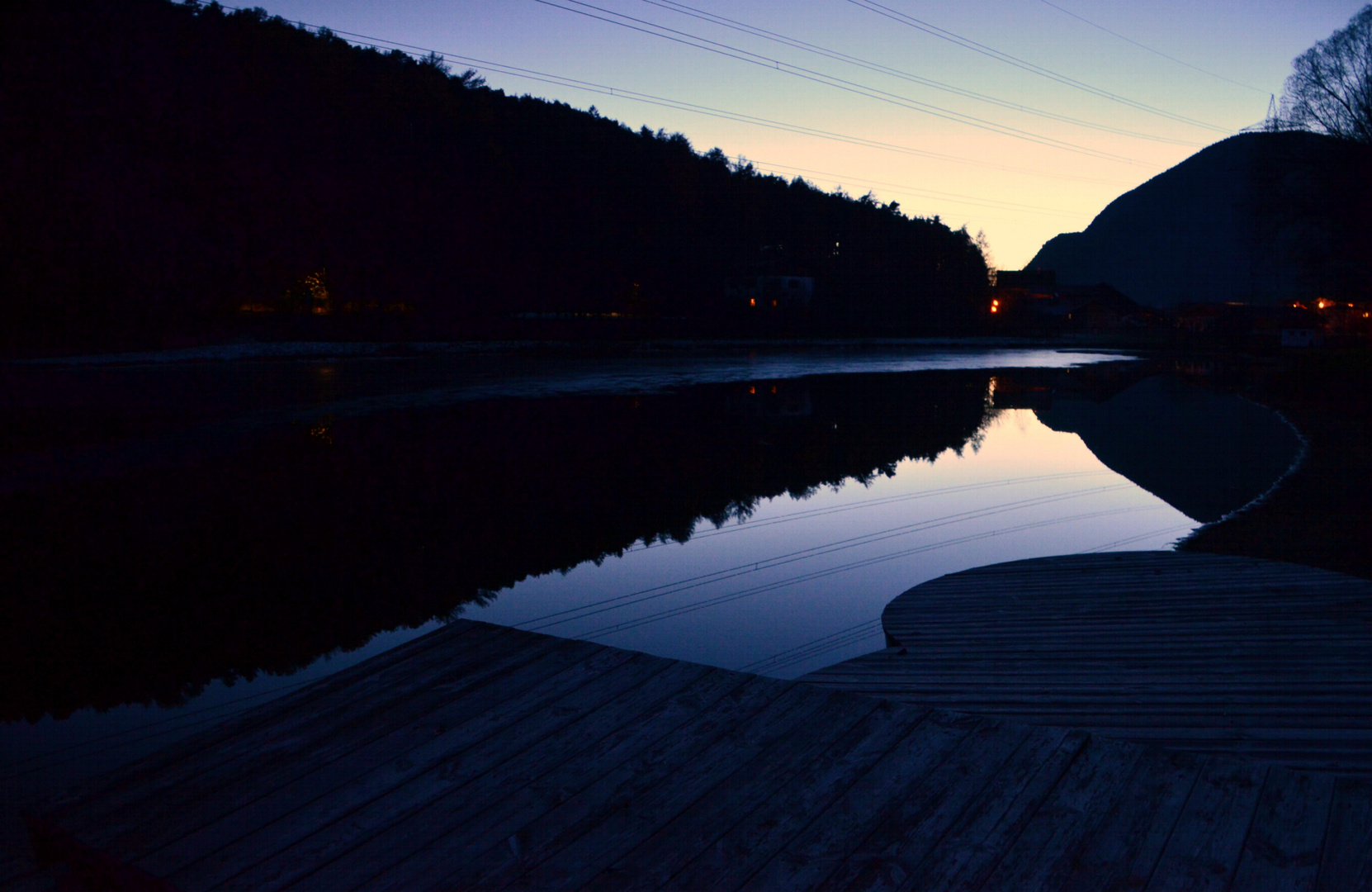 Blaue Stunde am Mieminger See