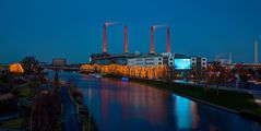 Blaue Stunde am Mittellandkanal