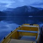 Blaue Stunde am Montiggler See
