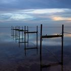 Blaue Stunde am Ostseestrand