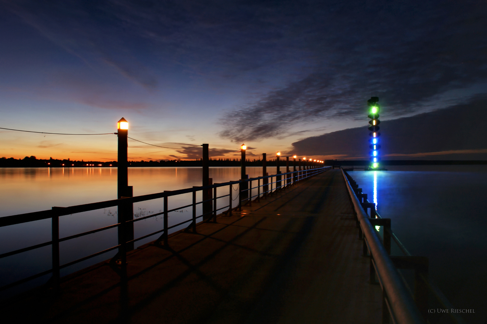 Blaue Stunde am Pegelturm...